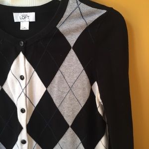 Loft diamond pattern cardigan